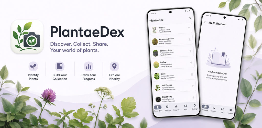 PlantaeDex Play Store banner